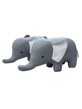ZUNY Classic Series Gray Elephant Bookends Paperweights Decor 2 Elephants